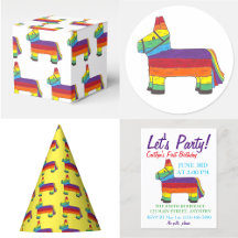 Rainbow Piñata Party Collection