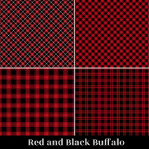 Red and Black Buffalo Tartan Plaid Home Decor