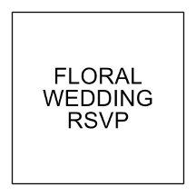 Floral Wedding RSVP