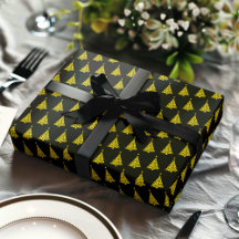 Modern Christmas Tree Pattern Wrapping Paper
