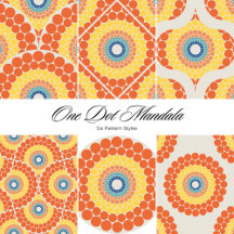 Radiant Aegean Summer Mandala Monogrammed Gifts