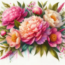 Peony Flower Cards and Gifts