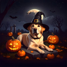 Yellow Labrador Halloween