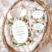 Fresh Berry Gingham Baby Shower