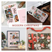 Family photo collage Christmas holidays gifts
