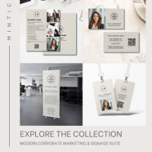 Modern Corporate Marketing & Signage Suite