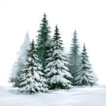 Winter Pine Trees