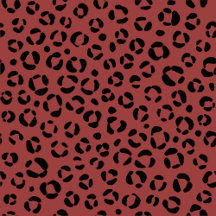 Burgundy Animal Print 