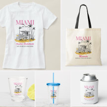 Vintage Beach Bachelorette Party Favor and Gifts