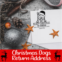 Christmas Dog Return Address