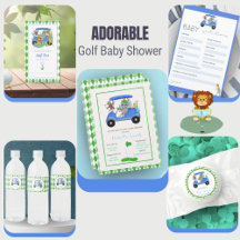 Baby Boy Golf Party Invitations & Supplies