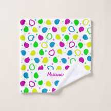 Neon retro burst color pattern