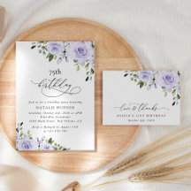 Lilac Flowers Birthday Collection