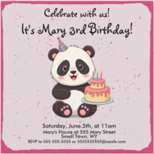 Panda Birthday Party