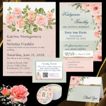 Elegant Sage Green & Peach Wedding Collection