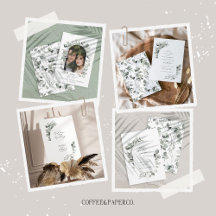 Eucalyptus botanical elegant modern simple wedding