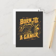 Born To Be A Gamer Bold Gaming Design