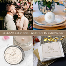 Elegant Classic Crest Golf Wedding