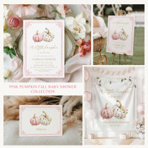 Pink Pumpkin Fall Baby Shower Collection