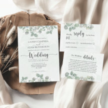 Silver Dollar Eucalyptus Wedding Suite