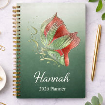 Red and green flower 