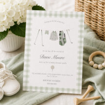 Sage green baby shower party