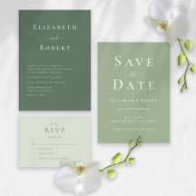 Sage Green Minimalist Wedding Collection