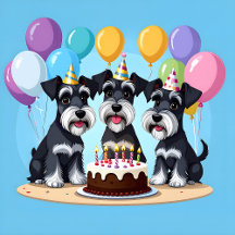 Miniature Schnauzers Birthday Party