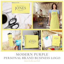 Personal Brand Business Logo - Modern Yellow
