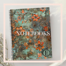 Metallic Vintage Design Custom Designed Notebooks