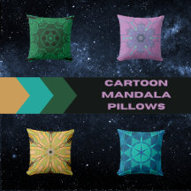 Cartoon Mandala Pillows