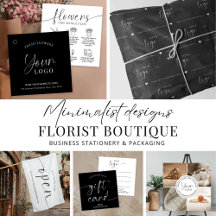 Elegant Minimal Flower Shop Packaging & Branding