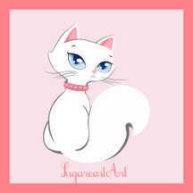 SugarcastArt White Kitty