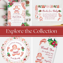 Little Sweetie Gingerbread Christmas Baby Shower