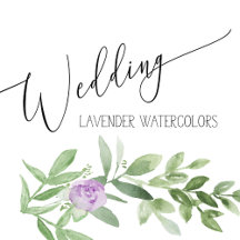 Wedding Greenery and Lavender stationary & more