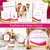 Fuchsia and Lime Green Wedding Collection
