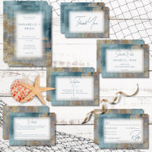 Modern Beach Abstract Wedding Suite