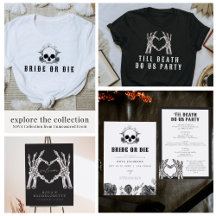 NOVA Til Death Gothic Floral Skull Bachelorette