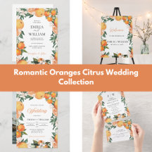 Romantic Oranges Citrus Wedding
