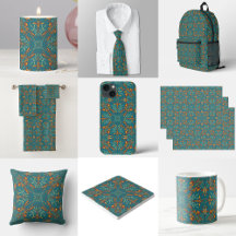 Southwestern Golden Sun Ray Colors Pattern