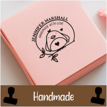 Handmade With Love Business Stamps