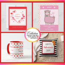 Valentine's Day Gift & Cards with Love and Hearts 