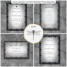 Victorian Gothic Iron Border White Wedding