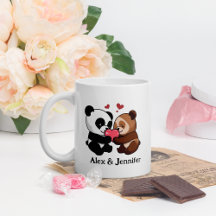 Animals in Love Mugs, For Her and Him Mugs