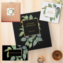 Watercolor leaves elegant professional collection