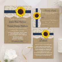 The Rustic Kraft Wedding Collection - Navy