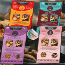 Modern Bakery Branding Logo and QR Code Cards 