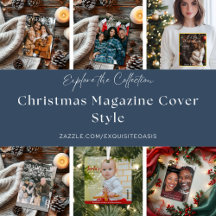 Christmas Magazine Cover Style