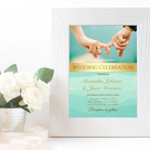 Mint Green and Gold Wedding