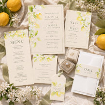 Lemon Blossom Ivory Garden Wedding Collection